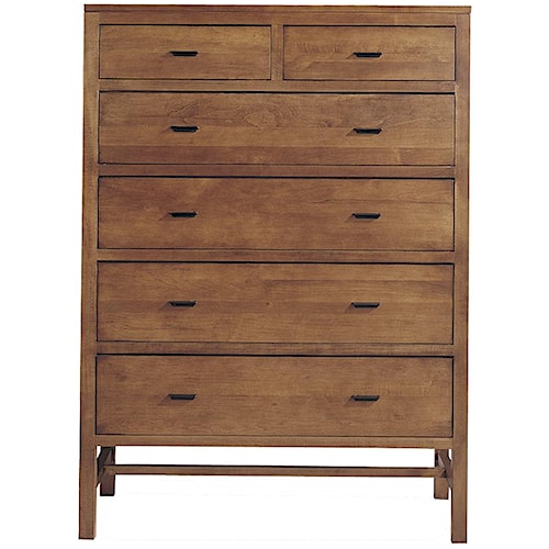 Durham Lodo Vertical And Modern Six Drawer Chest Reid S Furniture Durham Lodo Vertical And Modern Six Drawer Chest