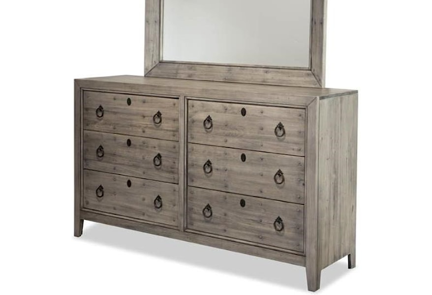 Durham The Distillery Six Drawer Double Dresser Story Lee