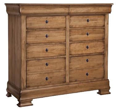 Durham Vineyard Creek Vintage Looking Dressing Chest With Felt