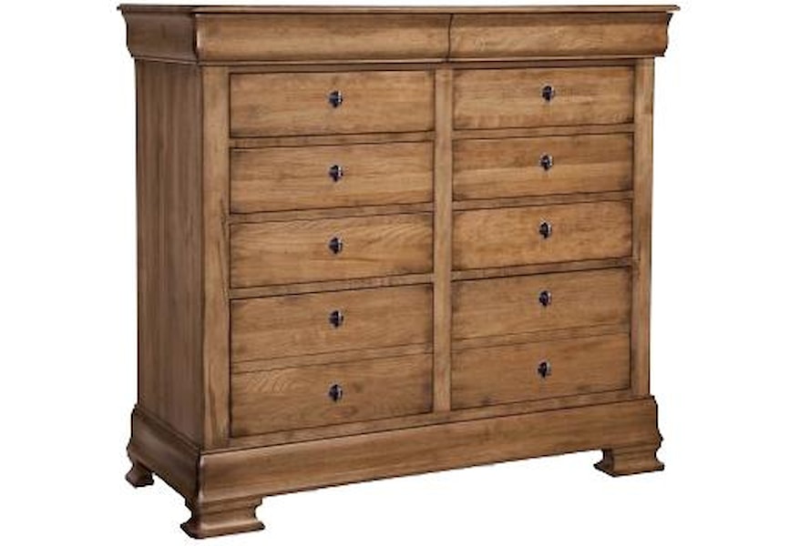 Durham Vineyard Creek Vintage Looking Dressing Chest With Felt