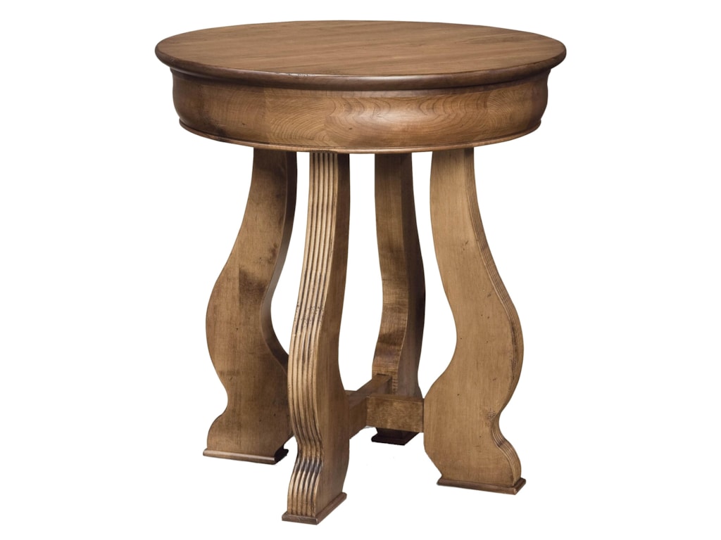 Durham Vineyard Creek Round Lamp Table