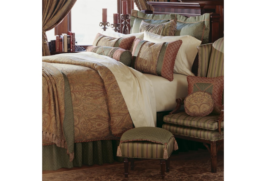 Eastern Accents Glenwood Full Bed Skirt Jacksonville Furniture Mart Bedding Bed Skirt
