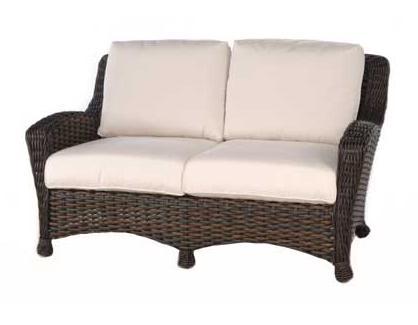 Loveseat with 6 inch Seat and Backrest Cushions
