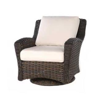 Club Swivel Glider with Seat and Backrest Cushions