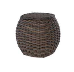 End Table with Woven Top