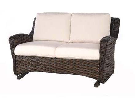 Loveseat Glider with 6 inch Seat and Backrest Cushions