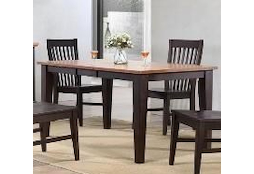 E C I Furniture 0733 50 T Black Leg Table Dunk Bright Black Leg Table