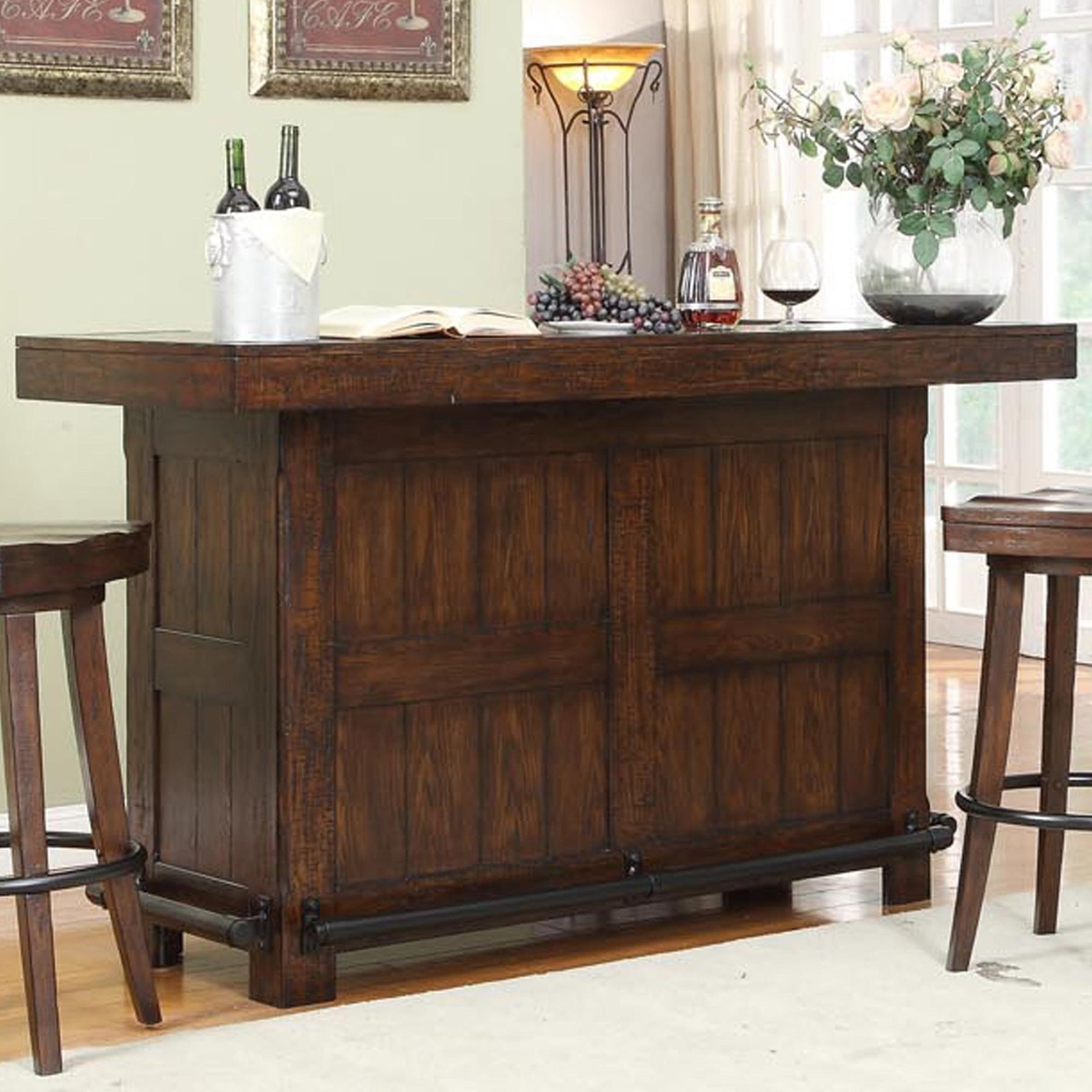 E C I Furniture Gettysburg 1475 05 B T Bs30 Gettysburg Bar With Bottle Opener And Swivel Stools Becker Furniture Bar Sets