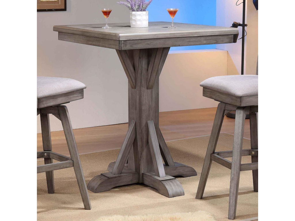 E C I Furniture Graystone Bar Height Pub Table Wayside Furniture Pub Tables