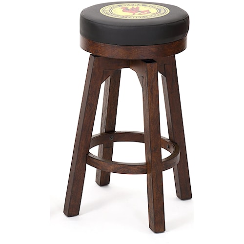 E C I Furniture Guinness Bar Leather Round Swivel Stool E C I Furniture Guinness Bar Leather Round Swivel Stool