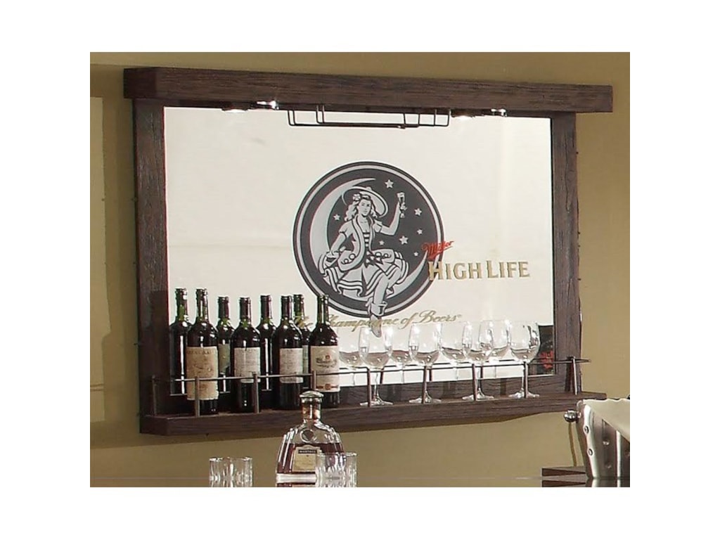 E C I Furniture Miller High Life 0774 89 Wb Mirror Miller High Life Mirror Wall Bar By E C I Furniture