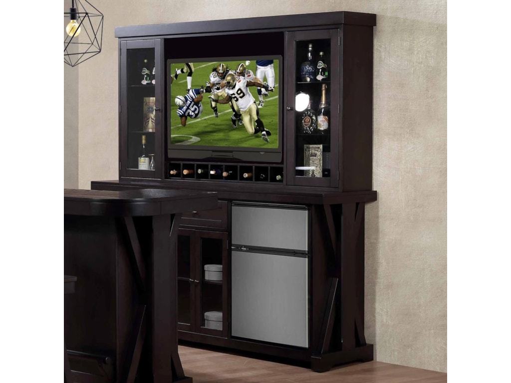 E C I Furniture Rum Pointe Back Bar And Hutch With Vented Area For E C I Furniture Rum Pointeback Bar And Hutch