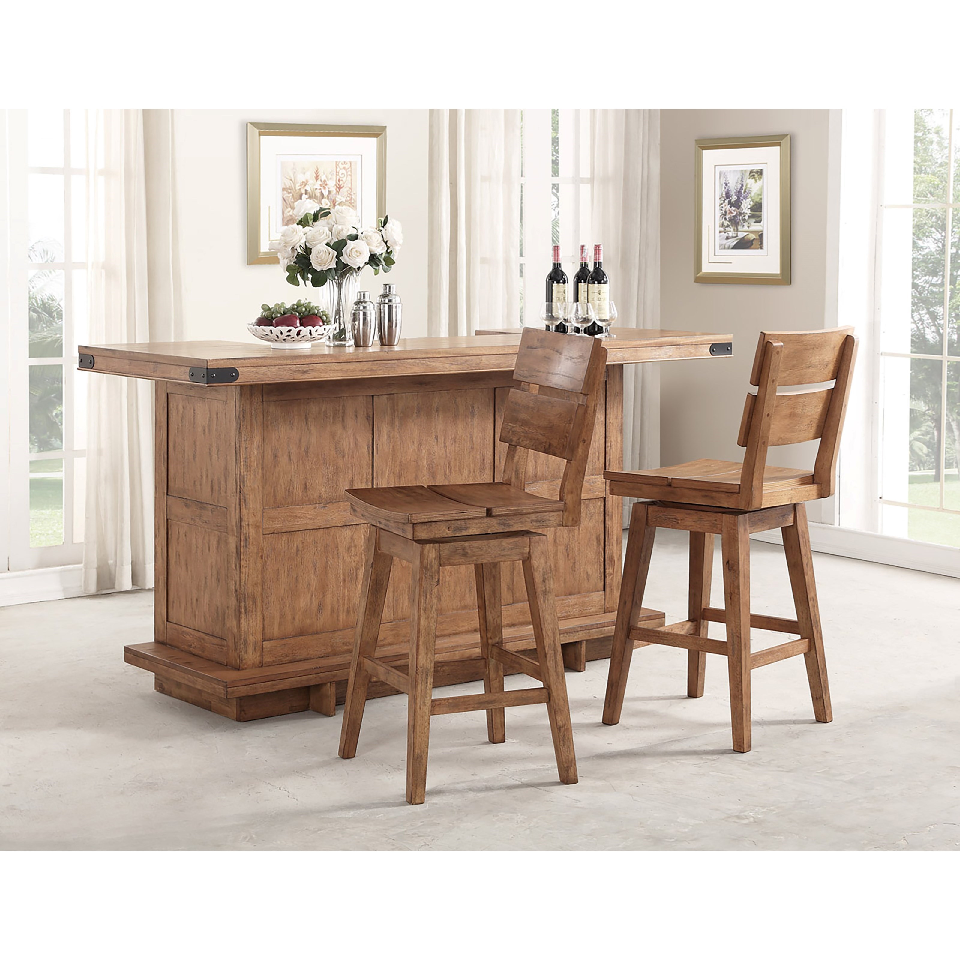E C I Furniture Shenandoah Shenandoah Bar And Stool Set Sheely S Furniture Appliance Bar Sets