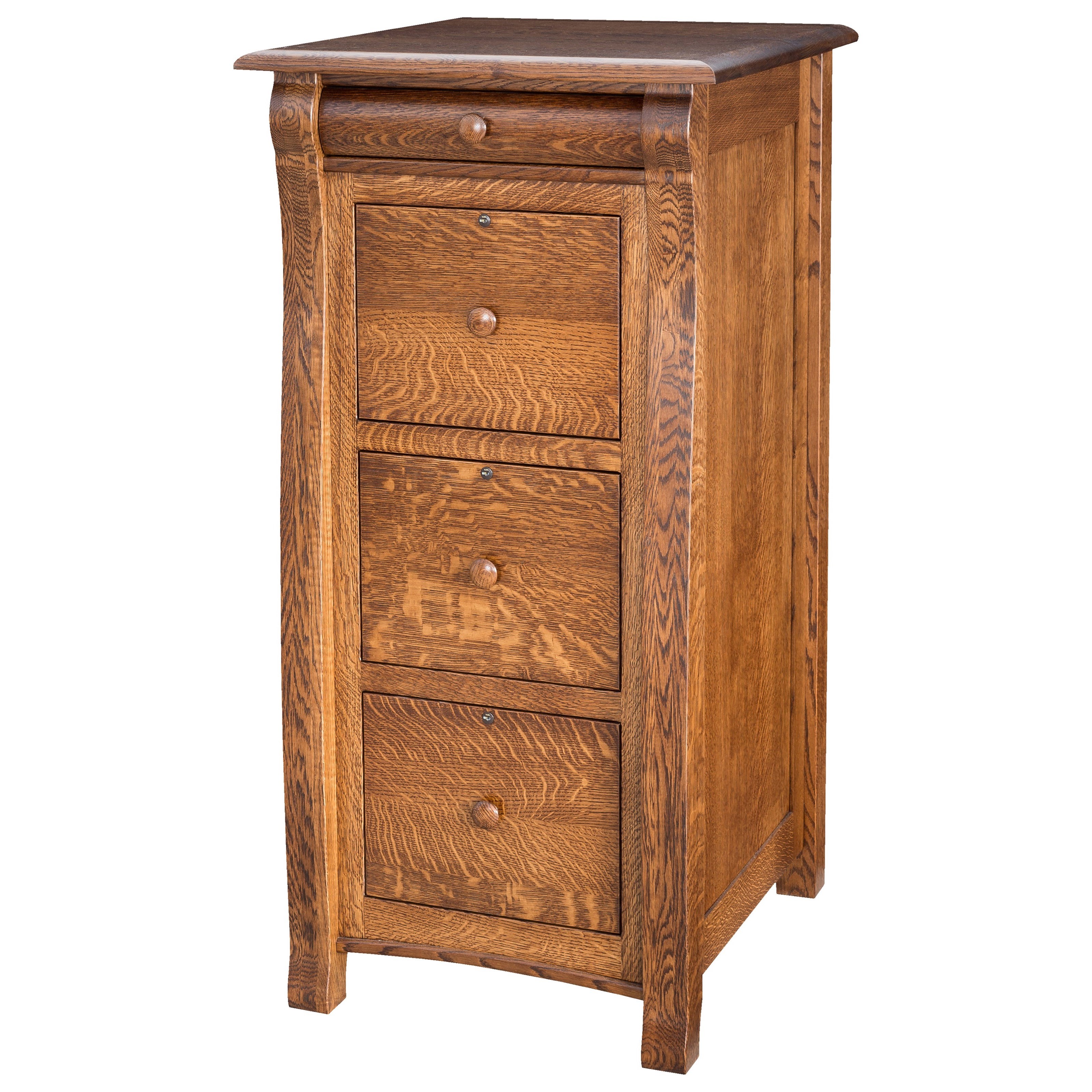E I Woodworking Castlebury Castelbury 3 Drawer File Cabinet