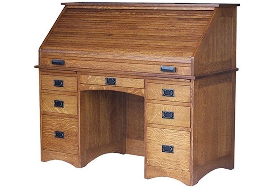 E I Woodworking Mission Mission Rolltop Desk Mueller Furniture