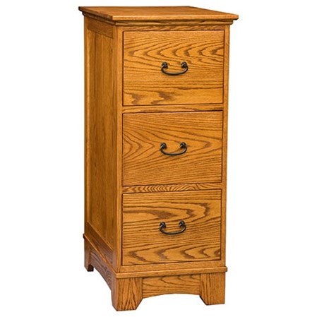 E I Woodworking Noble Mission Noble Mission 3 Drawer File Cabinet