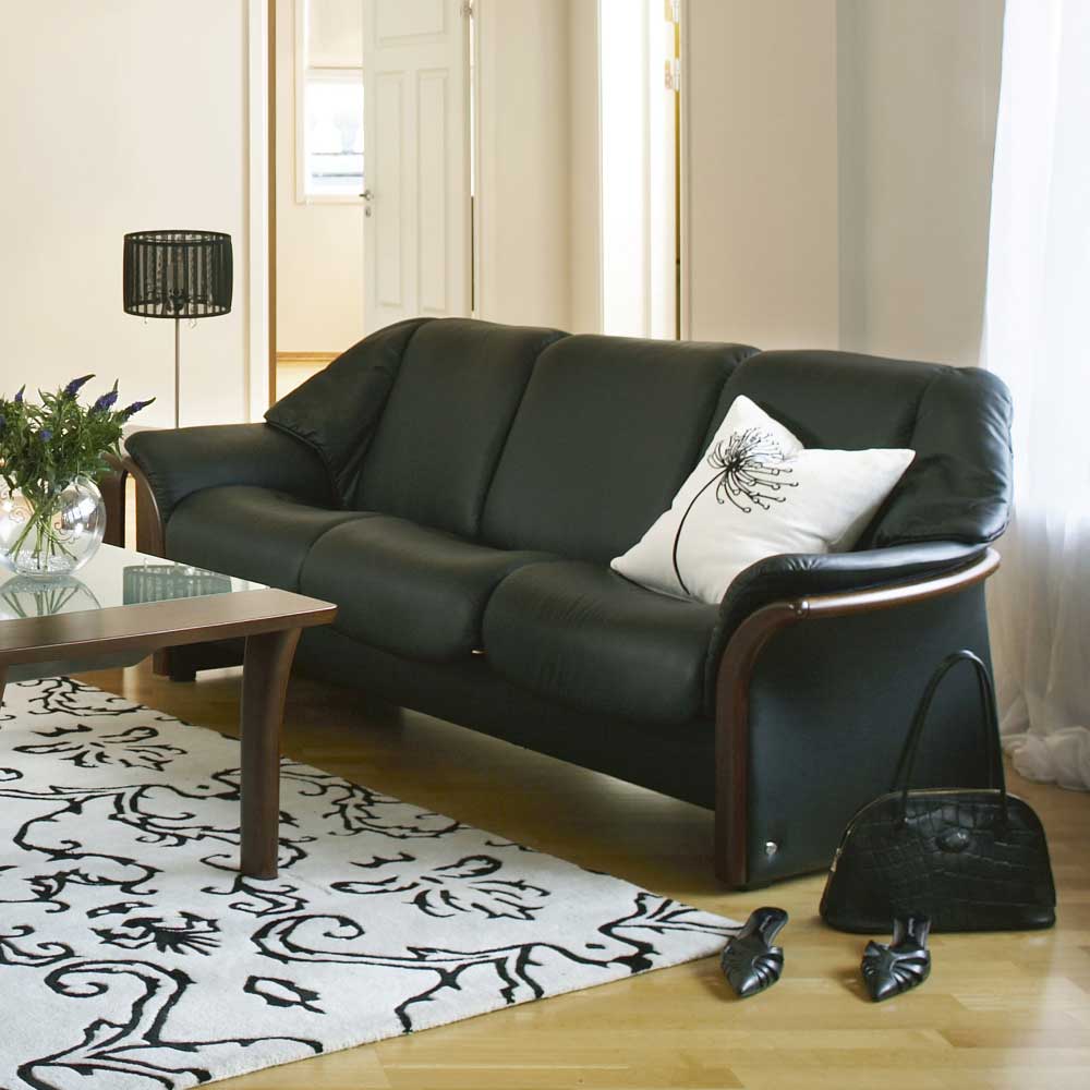 Stressless Eldorado 1222030 Low Back 3 Seater Reclining Sofa With