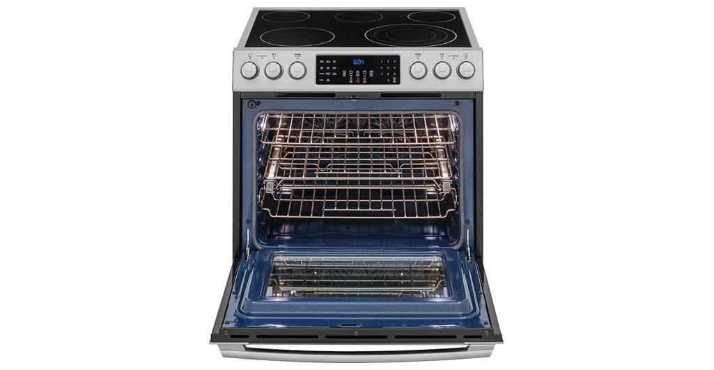 freestanding electric range with convection oven