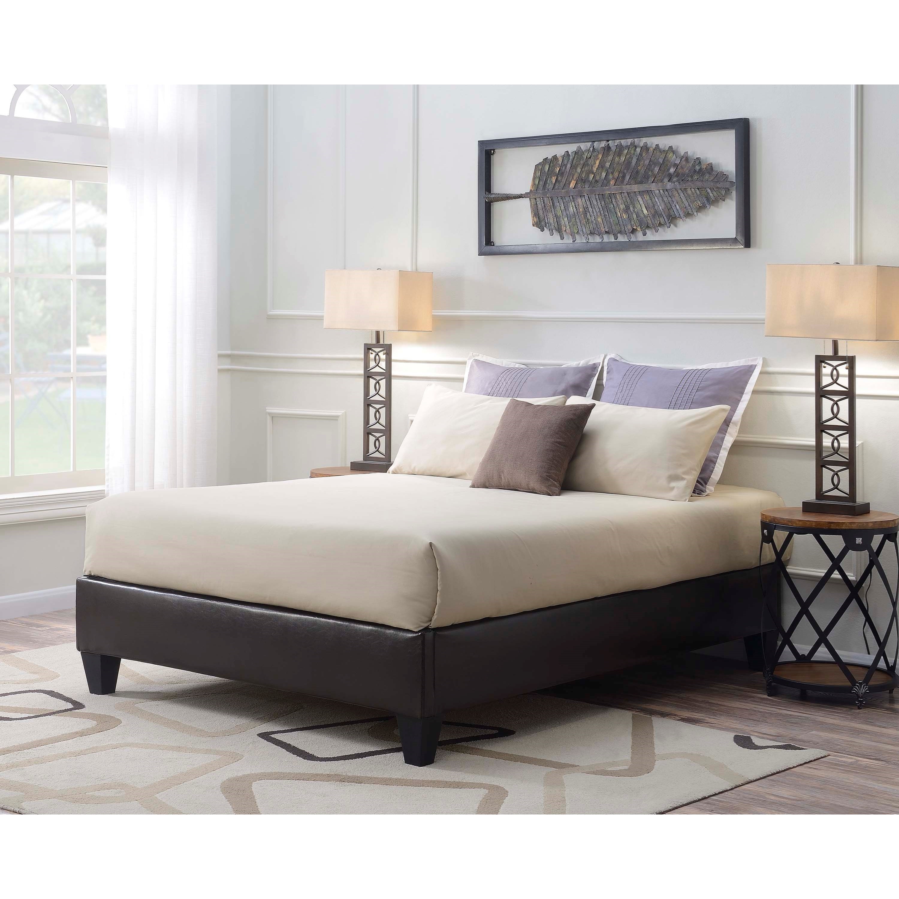 Elements Abby Queen Platform Bed In Faux Leather Royal Furniture Platform Beds Low Profile Beds Help no likes just me my sister and her friend. abby queen platform bed