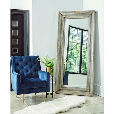 Floor Mirrors | International Elements Light Floor Mirror | 290226666 Levitz Accents Furniture Grey Sam