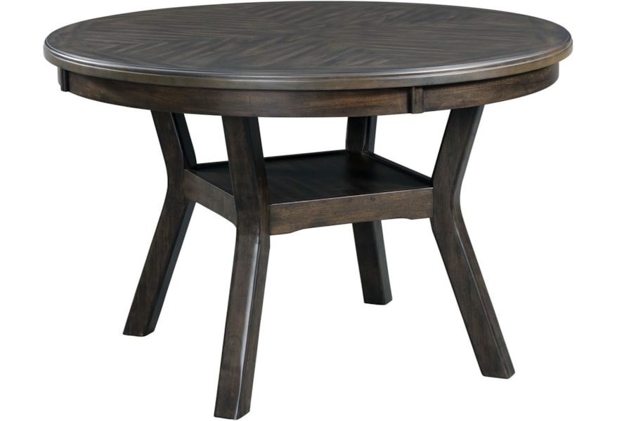 Elements International Amherst Transitional Round Standard Height Dining Table Lindy S Furniture Company Dining Tables