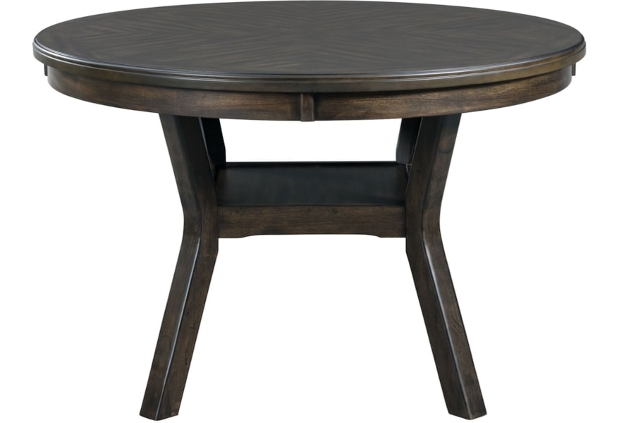 Elements International Amherst Transitional Round Standard Height Dining Table Lindy S Furniture Company Dining Tables