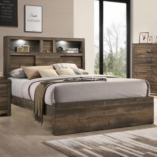 Elements International Bailey Music Contemporary Full Bookcase Bed