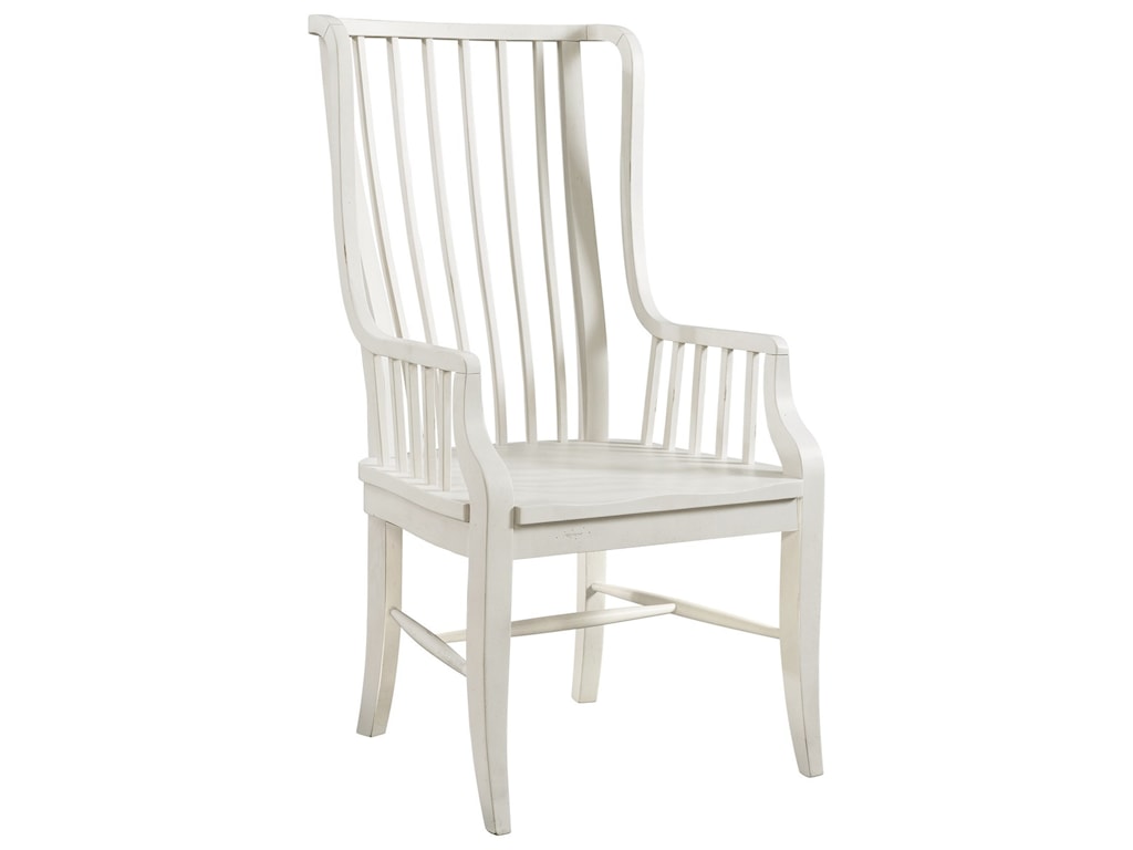 Elements International Bristol Bay Cottage Style Windsor Arm Chair