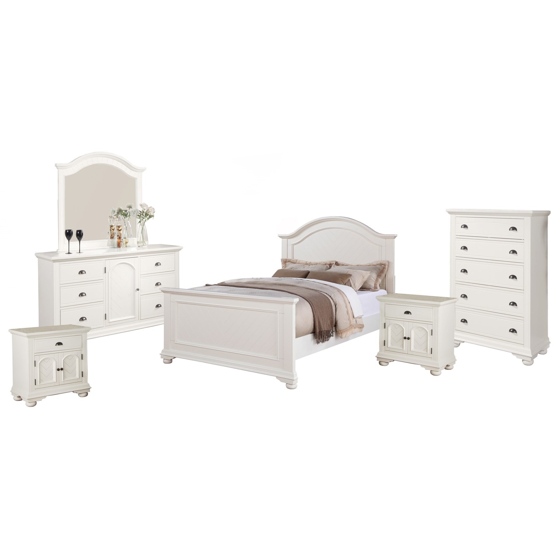Elements International Brook Queen Bedroom Group Bullard