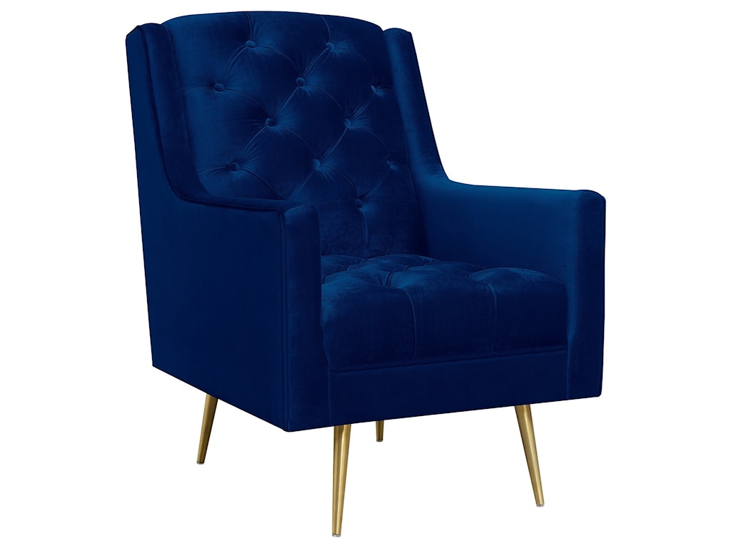 bryan accent chair with gold legs