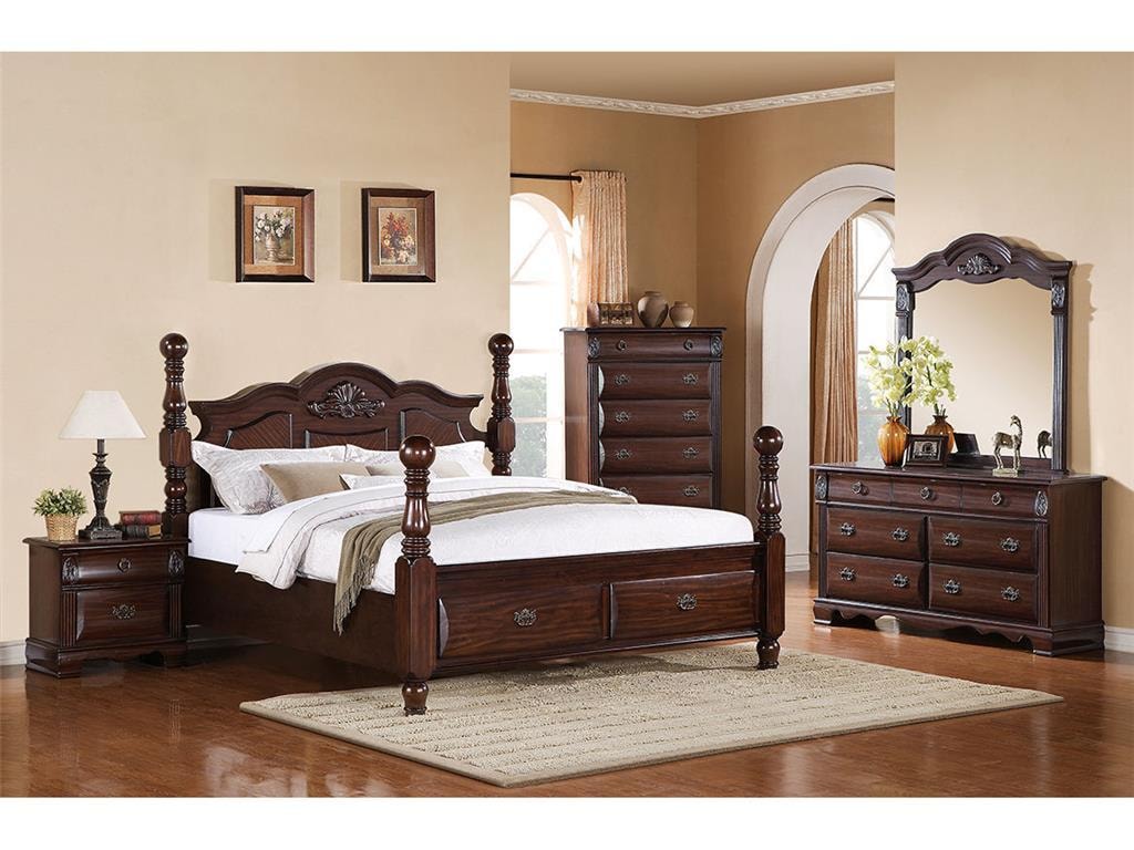 Elements International BryantKing Platform Storage Bed