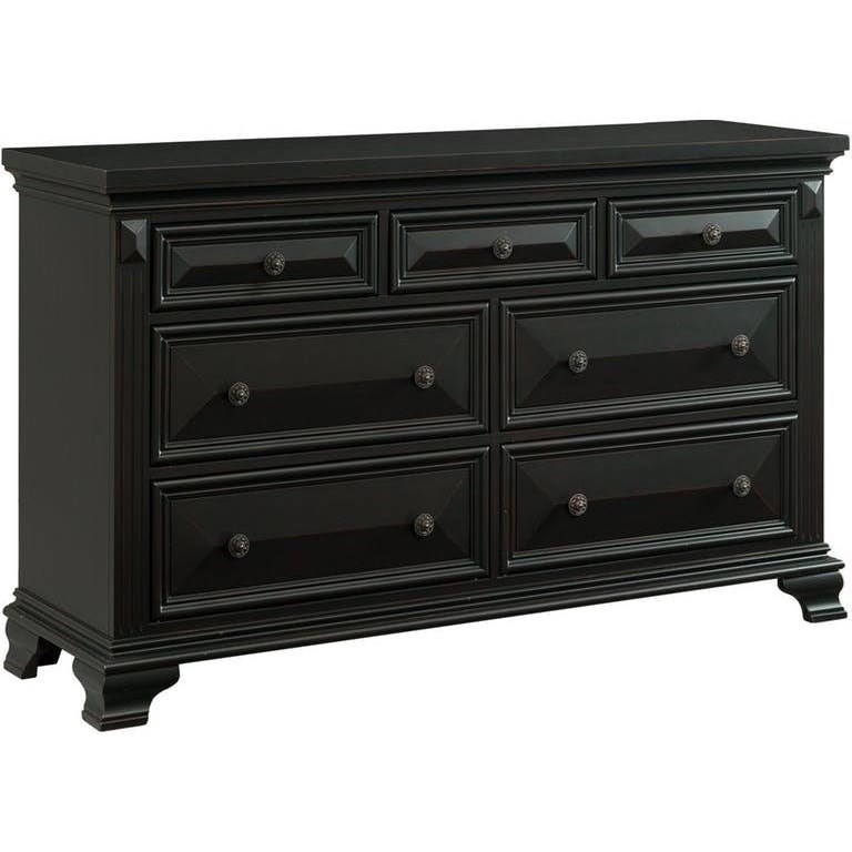 Elements Calloway Traditional 7 Drawer Dresser With Fluted