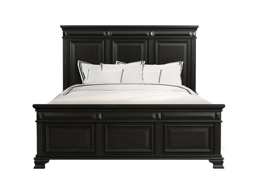 Elements Calloway Traditional King Headboard and Footboard Bed 