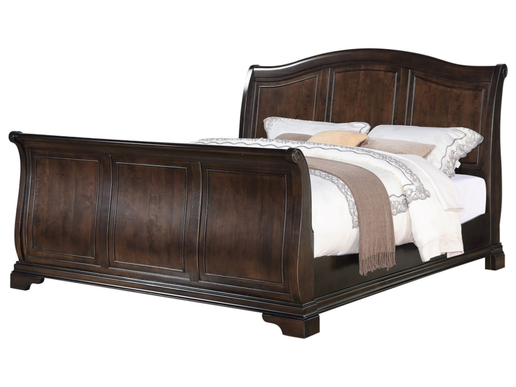 Elements International CameronKing Sleigh Bed