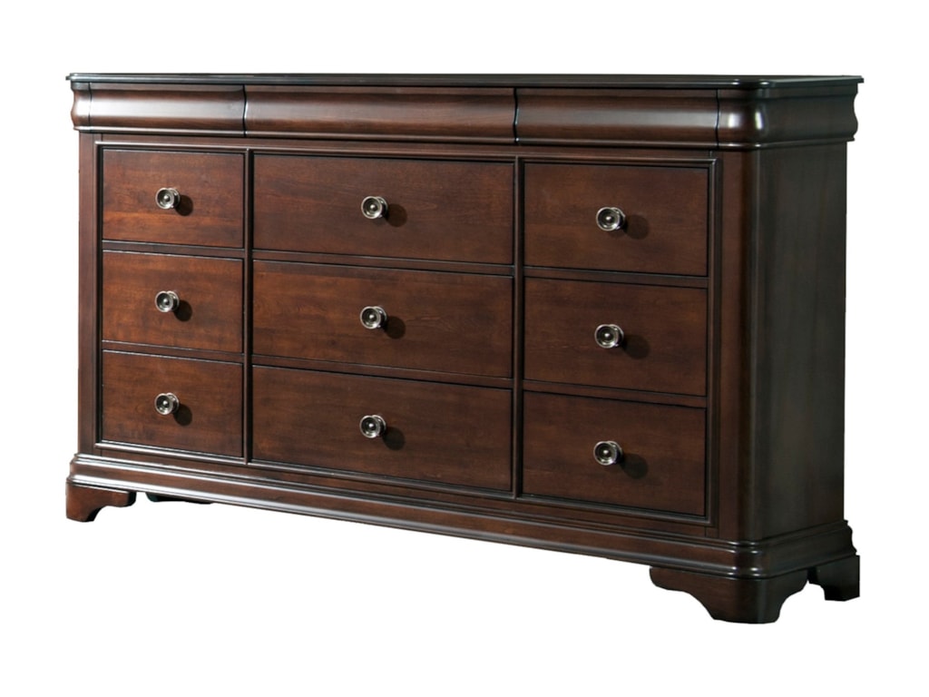 Elements Cameron Transitional 9 Drawer Dresser Royal Furniture