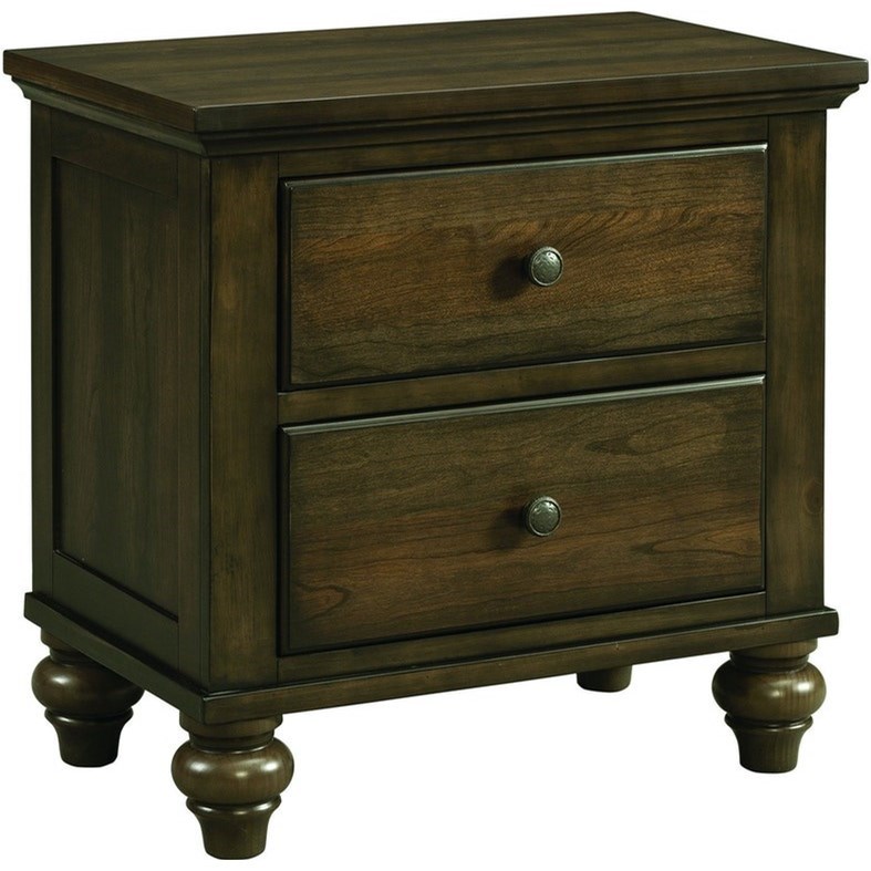 Elements International Chatham Gray Ch600ns Transitional Nightstand With 2 Drawers Zak S Warehouse Clearance Center Nightstands