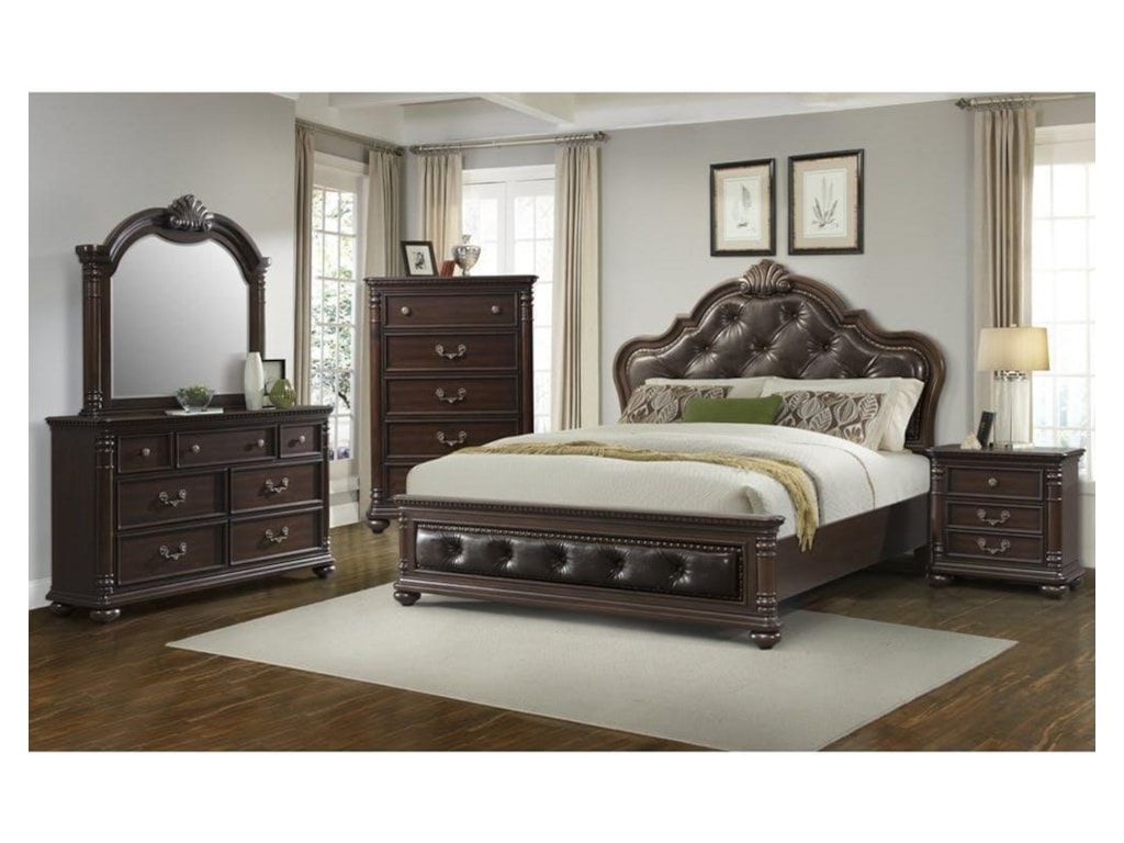 Elements International ClassicQueen Bed