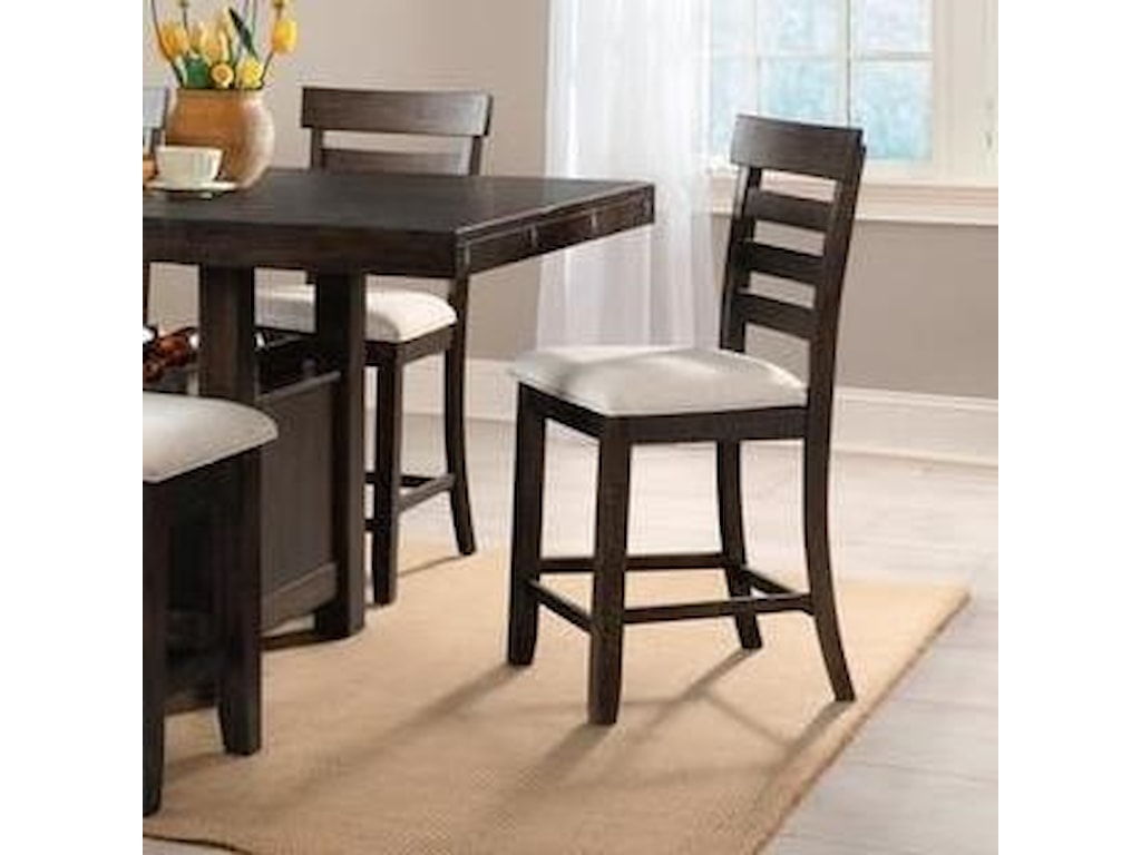 Elements international colorado dco100csc transitional counter height stool with upholstered seat household furniture bar stools