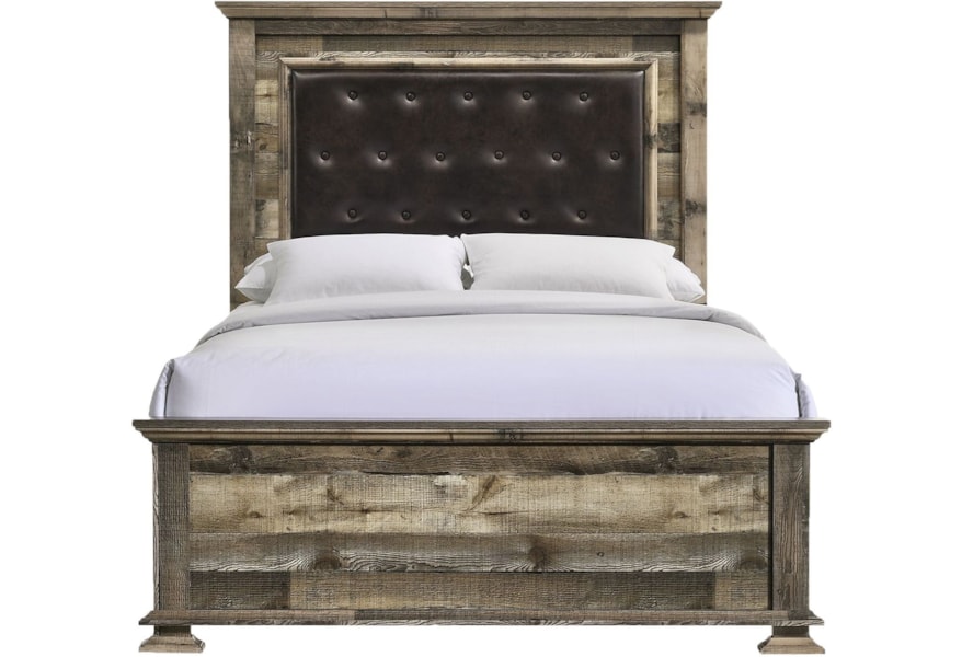 elements international cortez rustic full upholstered bed bullard furniture upholstered beds elements international cortez rustic