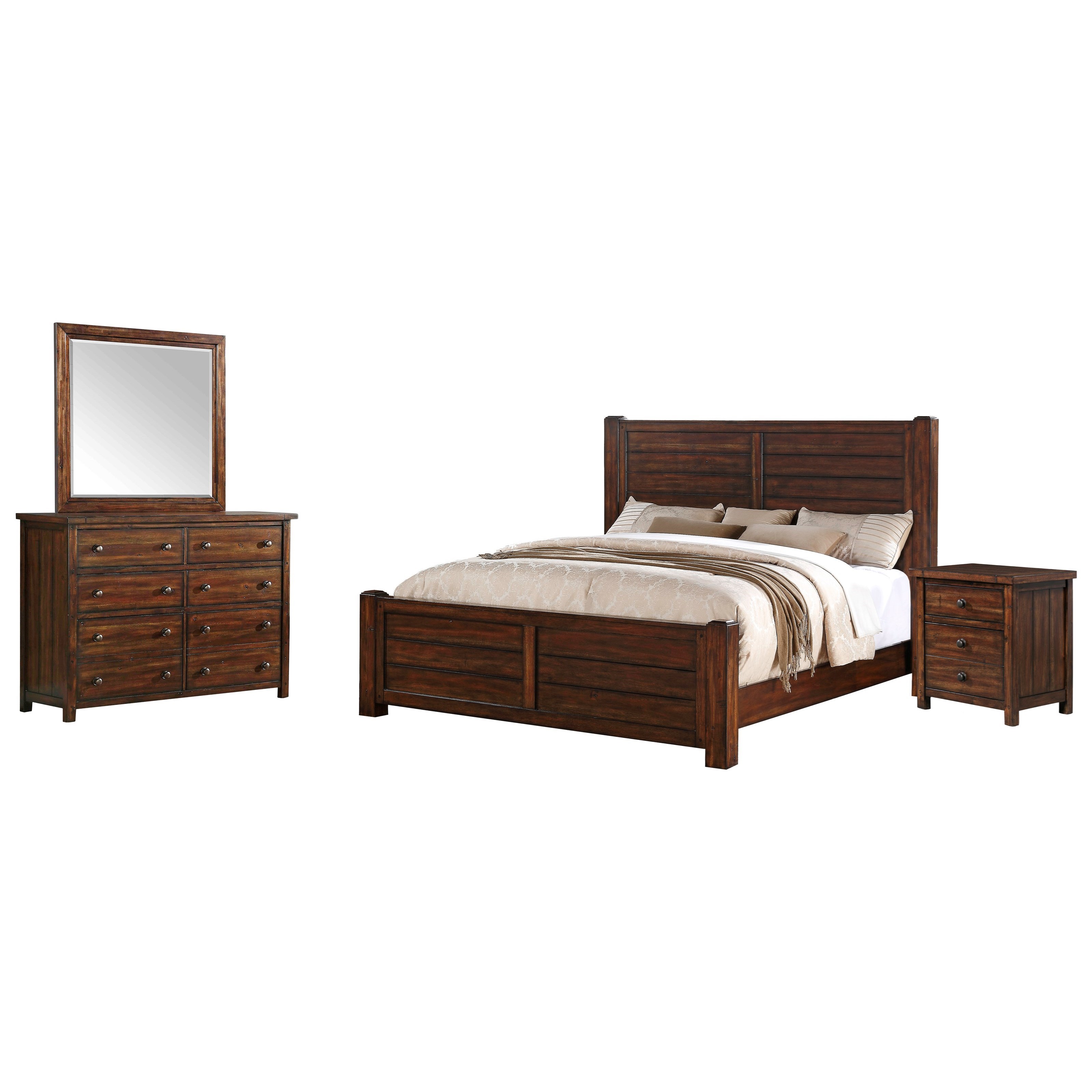 Elements International Dawson Creek 3 Drawer Night Stand Johnny Janosik Nightstands