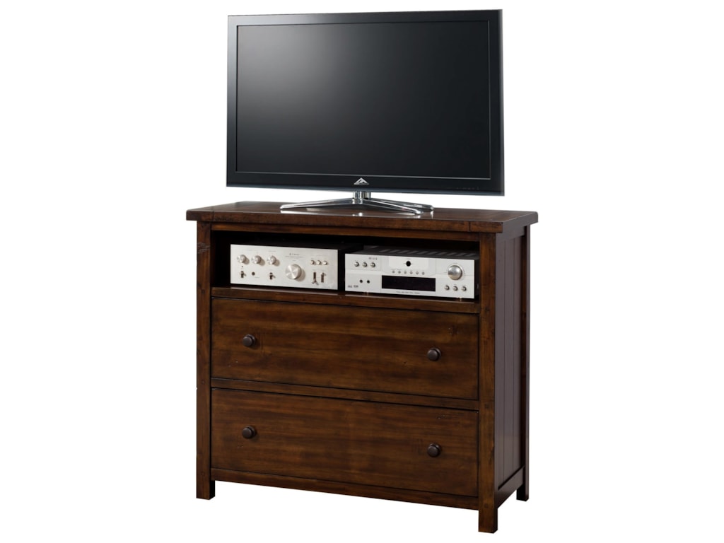 Elements Dawson Creek 2 Drawer Media Chest With Open Compartment