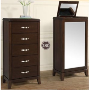 Elements International Delaney Dl600lc Lingerie Chest Dunk Bright Furniture Lingerie Chests