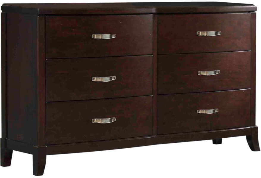 Elements International Delaney Dl600dr 6 Drawer Dresser With