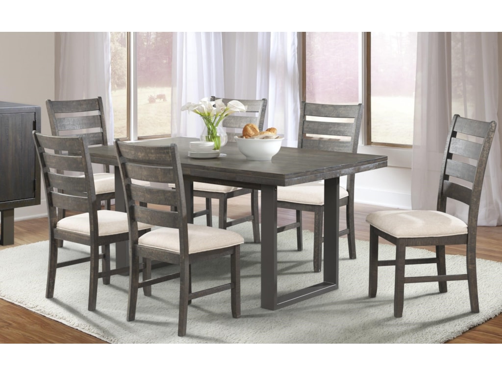 Elements International Sawyer Dining Table & 6 Side Chairs - Great ... Elements International Sawyer Dining Table & 6 Side Chairs - Great ...