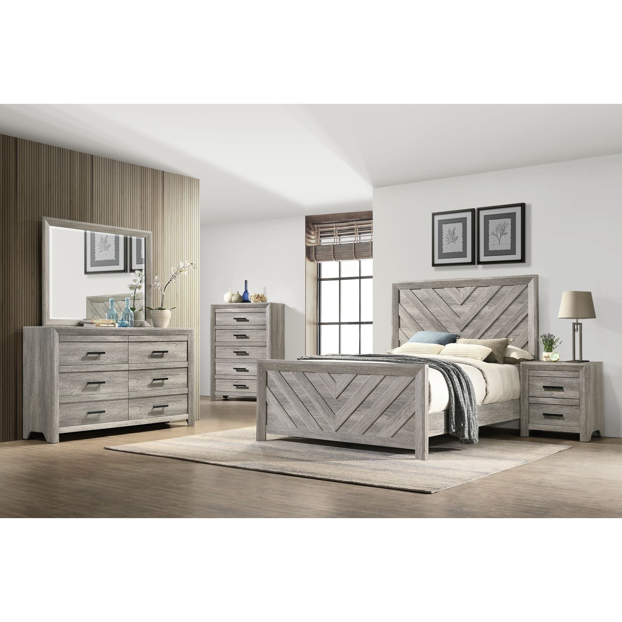 Elements International Ellen Queen Bedroom Group Household Furniture Bedroom Groups