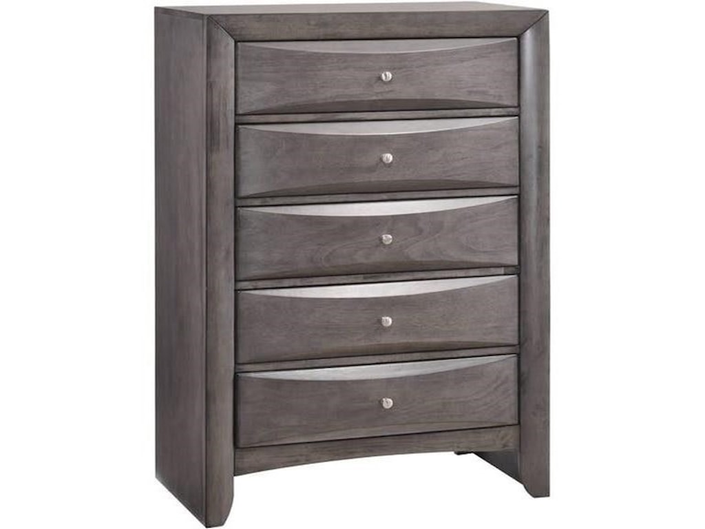 Elements International Emily Eg100ch Chest With 5 Dovetail Drawers Elements International Emilychest