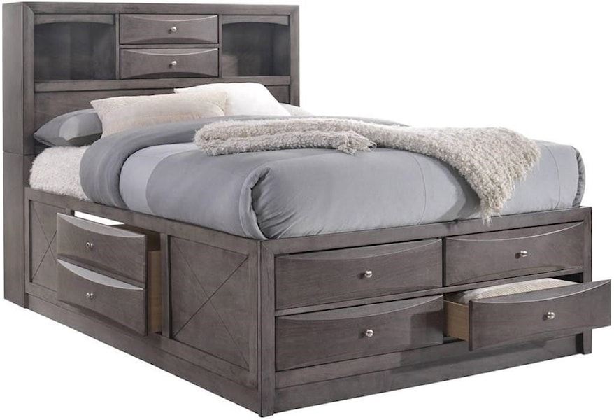 full bed frame with headboard and footboard