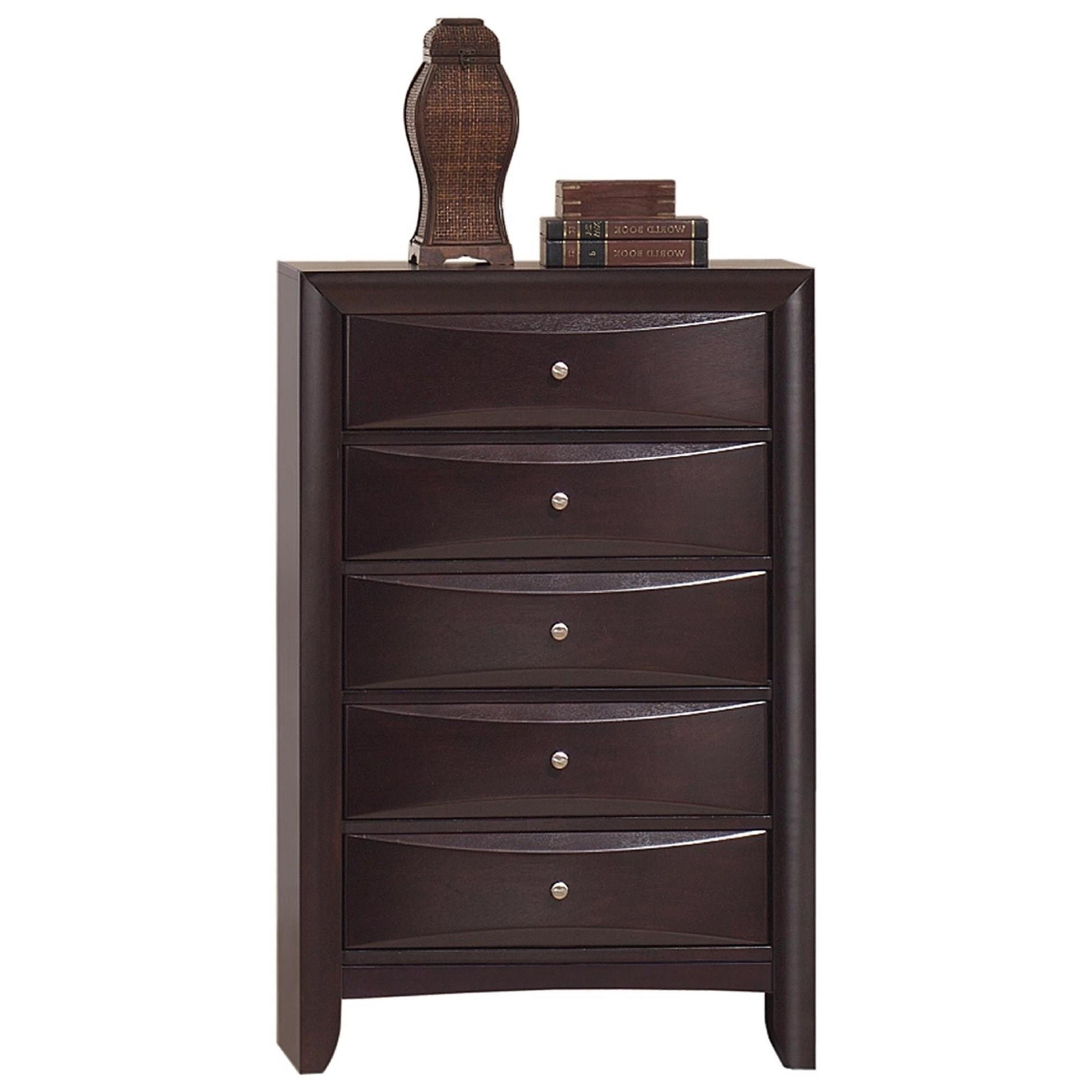 Elements International Emily Em200ch Chest With 5 Dovetail Drawers