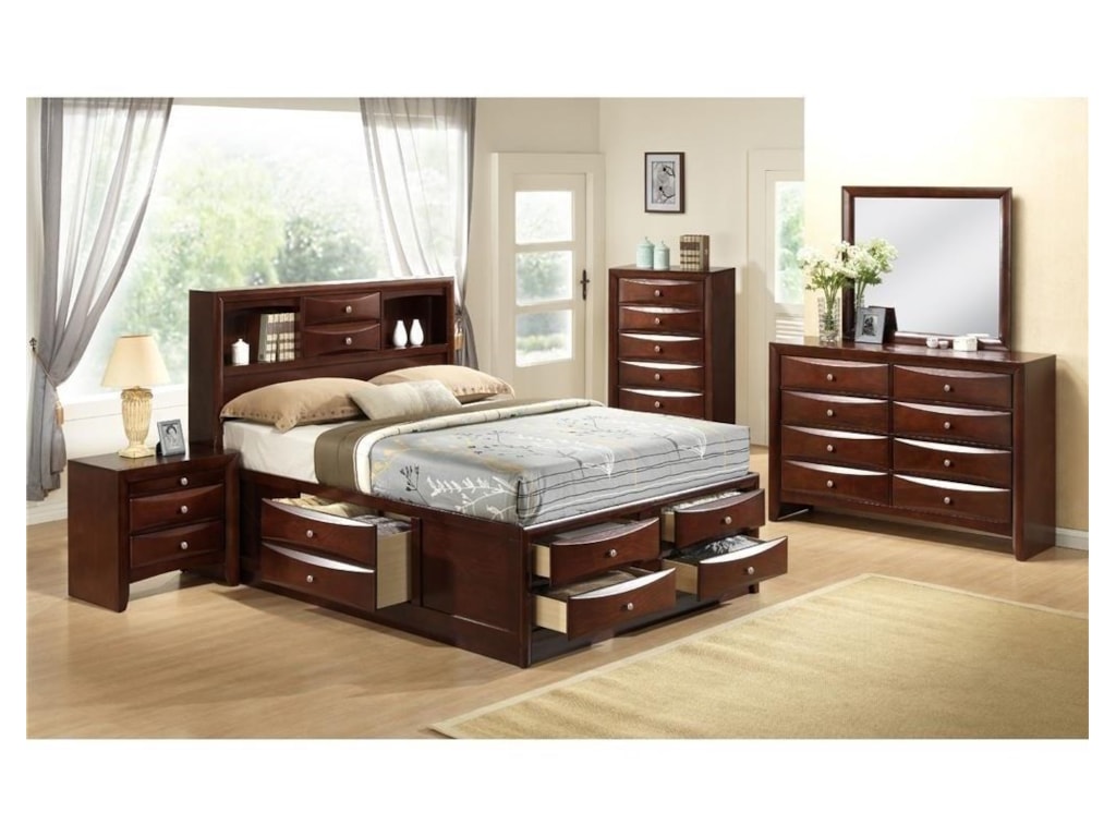 Elements International EmilyQueen Storage Bed