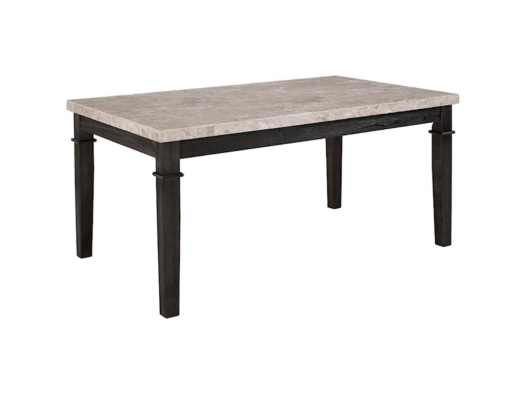 Elements Greystone Dining Table With Marble Top Royal Furniture Dining Tables